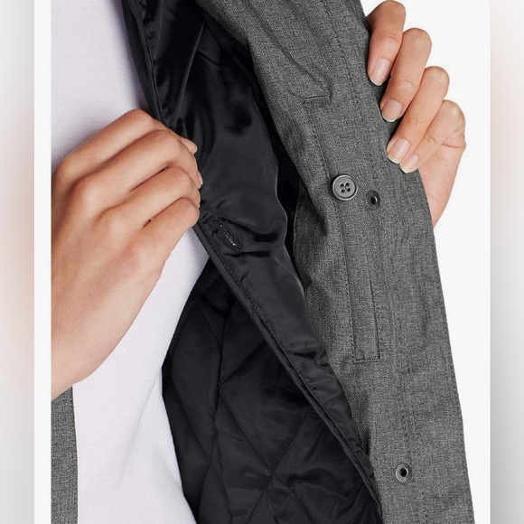 Eddie Bauer Girl on the Go gray coat with detachable hood and lining. Size 3XL - Picture 12 of 15